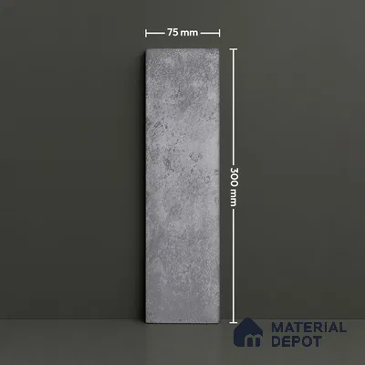 Subway Wall Tile TL 04966 D Cielo Shade 1 Armani Arcane 12 x 3 inch Ceramic Glossy Finish - 6.5 mm | Suitable for Highlighter Walls, Foyer, Bathroom, Kitchen Wall & Backsplashes (Sample)