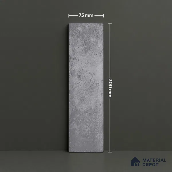 Subway Wall Tile TL 04966 D Cielo Shade 1 Armani Arcane 12 x 3 inch Ceramic Glossy Finish - 6.5 mm | Suitable for Highlighter Walls, Foyer, Bathroom, Kitchen Wall & Backsplashes (Sample)