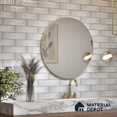 Subway Wall Tile TL 04966 E Cielo Shade 1 Altos Clasico 12 x 3 inch Ceramic Glossy Finish - 6.5 mm | Suitable for Highlighter Walls, Foyer, Bathroom, Kitchen Wall & Backsplashes