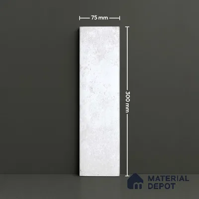 Subway Wall Tile TL 04966 E Cielo Shade 1 Altos Clasico 12 x 3 inch Ceramic Glossy Finish - 6.5 mm | Suitable for Highlighter Walls, Foyer, Bathroom, Kitchen Wall & Backsplashes