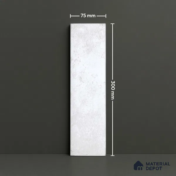 Subway Wall Tile TL 04966 E Cielo Shade 1 Altos Clasico 12 x 3 inch Ceramic Glossy Finish - 6.5 mm | Suitable for Highlighter Walls, Foyer, Bathroom, Kitchen Wall & Backsplashes