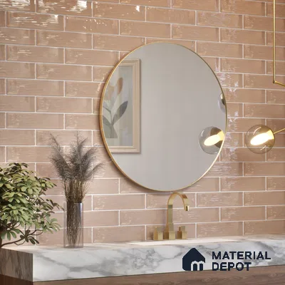 Subway Wall Tile TL 04966 G Cielo Shade 3 Peruvian Clay 12 x 3 inch Ceramic Glossy Finish - 6.5 mm | Suitable for Highlighter Walls, Foyer, Bathroom, Kitchen Wall & Backsplashes (Sample)