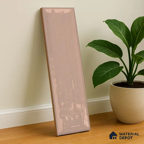 Subway Wall Tile TL 04966 G Cielo Shade 3 Peruvian Clay 12 x 3 inch Ceramic Glossy Finish - 6.5 mm | Suitable for Highlighter Walls, Foyer, Bathroom, Kitchen Wall & Backsplashes (Sample)