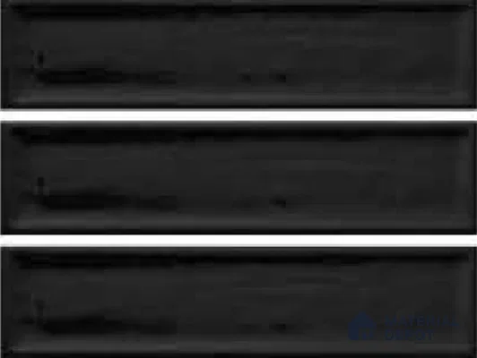 Subway Wall Tile TL 04966 J Cielo Shade 1 Park Hill Black 12 x 3 inch Ceramic Glossy Finish - 6.5 mm | Suitable for Highlighter Walls, Foyer, Bathroom, Kitchen Wall & Backsplashes