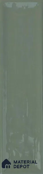 Subway Wall Tile TL 04966 K Cielo Shade 1 Sage Lush Green 12 x 3 inch Ceramic Glossy Finish - 6.5 mm | Suitable for Highlighter Walls, Foyer, Bathroom, Kitchen Wall & Backsplashes