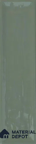 Subway Wall Tile TL 04966 K Cielo Shade 1 Sage Lush Green 12 x 3 inch Ceramic Glossy Finish - 6.5 mm | Suitable for Highlighter Walls, Foyer, Bathroom, Kitchen Wall & Backsplashes