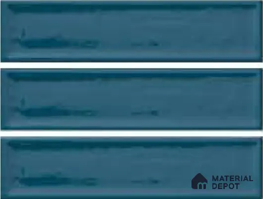 Subway Wall Tile TL 04966 L Cielo Shade 2 Coastal Sky 12 x 3 inch Ceramic Glossy Finish - 6.5 mm | Suitable for Highlighter Walls, Foyer, Bathroom, Kitchen Wall & Backsplashes