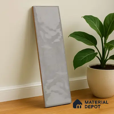 Subway Wall Tile TL 04966 N Cielo Shade 2 Paradise Gris 12 x 3 inch Ceramic Glossy Finish - 6.5 mm | Suitable for Highlighter Walls, Foyer, Bathroom, Kitchen Wall & Backsplashes