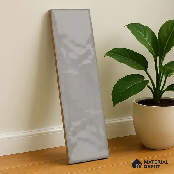 Subway Wall Tile TL 04966 N Cielo Shade 2 Paradise Gris 12 x 3 inch Ceramic Glossy Finish - 6.5 mm | Suitable for Highlighter Walls, Foyer, Bathroom, Kitchen Wall & Backsplashes