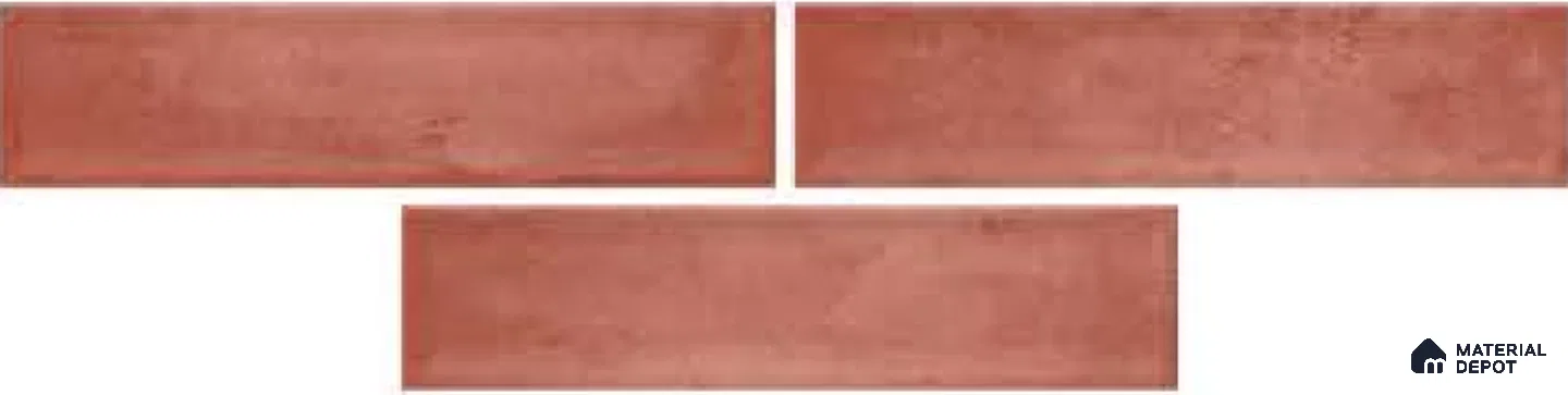 Subway Wall Tile TL 04966 Cielo Shade 1 Maroon Mystix 12 x 3 inch Ceramic Glossy Finish - 6.5 mm | Suitable for Highlighter Walls, Foyer, Bathroom, Kitchen Wall & Backsplashes (Sample)