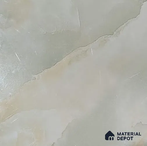 White Marble Look UPVC High Gloss Finish UV Marble Polygranite Sheets 8 ft x 4 ft | PG 00074 - 3 mm