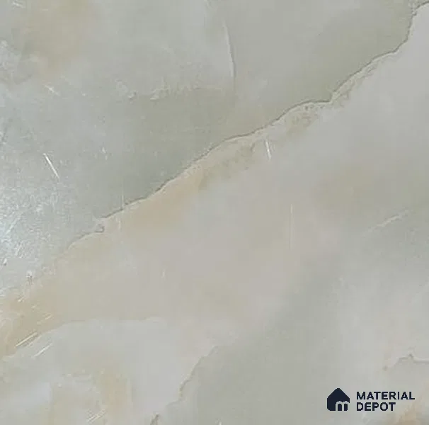 White Marble Look UPVC High Gloss Finish UV Marble Polygranite Sheets 8 ft x 4 ft | PG 00074 - 3 mm