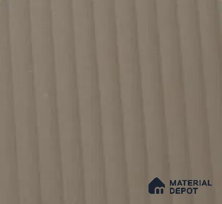Taupe Brown Fluted Solid Color Look LM 25087 8 ft x 4 ft Texture Finish Decorative Laminate - 1 mm | Suitable for TV Unit, Wardrobe, Kitchen Cabinets
