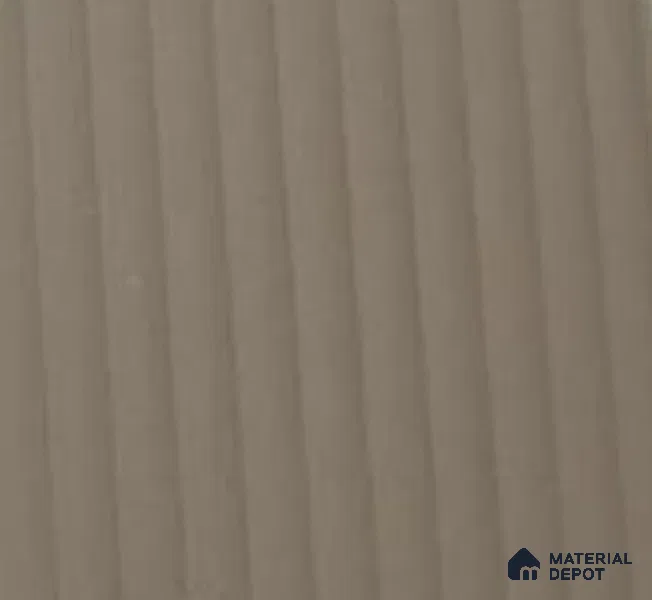 Taupe Brown Fluted Solid Color Look LM 25087 8 ft x 4 ft Texture Finish Decorative Laminate - 1 mm | Suitable for TV Unit, Wardrobe, Kitchen Cabinets