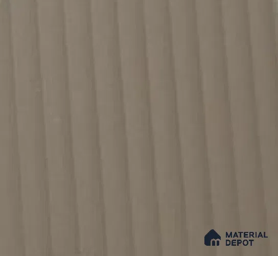 Taupe Brown Fluted Solid Color Look LM 25087 8 ft x 4 ft Texture Finish Decorative Laminate - 1 mm | Suitable for TV Unit, Wardrobe, Kitchen Cabinets