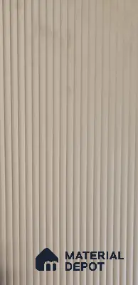 Fluted Beige Fluted Solid Color LM 25061 8 ft x 4 ft Texture Finish Decorative Laminate - 1 mm | Suitable for TV Unit,Wardrobe, Kitchen Cabinets