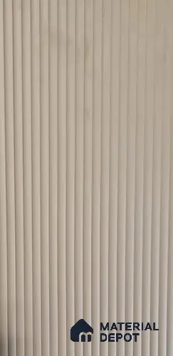Fluted Beige Fluted Solid Color LM 25061 8 ft x 4 ft Texture Finish Decorative Laminate - 1 mm | Suitable for TV Unit,Wardrobe, Kitchen Cabinets