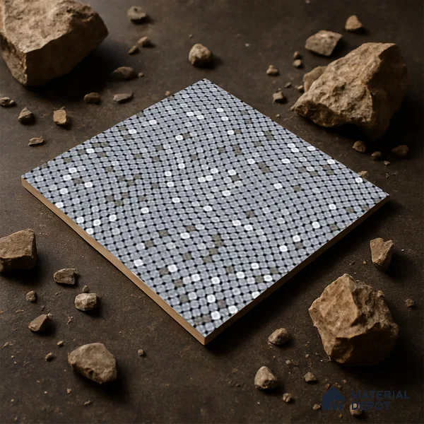 Parking Floor Tile TL 07564 Phantom Veil | 16 x 16 inch | Anti Skid Matte Finish Heavy Duty Vitrified Tile - 12 mm | Suitable For High Traffic Areas, Terrace, Balcony | Pattern Alignment May Vary | 2-3 mm Spacer is Mandatory