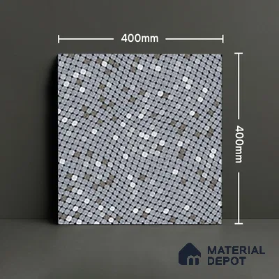Parking Floor Tile TL 07564 Phantom Veil | 16 x 16 inch | Anti Skid Matte Finish Heavy Duty Vitrified Tile - 12 mm | Suitable For High Traffic Areas, Terrace, Balcony | Pattern Alignment May Vary | 2-3 mm Spacer is Mandatory