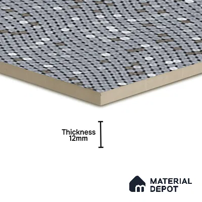 Parking Floor Tile TL 07564 Phantom Veil | 16 x 16 inch | Anti Skid Matte Finish Heavy Duty Vitrified Tile - 12 mm | Suitable For High Traffic Areas, Terrace, Balcony | Pattern Alignment May Vary | 2-3 mm Spacer is Mandatory