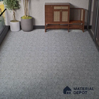 Parking Floor Tile TL 07564 Phantom Veil | 16 x 16 inch | Anti Skid Matte Finish Heavy Duty Vitrified Tile - 12 mm | Suitable For High Traffic Areas, Terrace, Balcony | Pattern Alignment May Vary | 2-3 mm Spacer is Mandatory