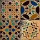 Moroccan Wall Tile TL 01452 A Piazza Bosco Decor 1 ft x 1 ft Ceramic Glazed Matte Finish Tile - 9 mm | Suitable for Bathroom, Kitchen, Foyer | Please Expect a Slight Variation of Pattern | Image 01