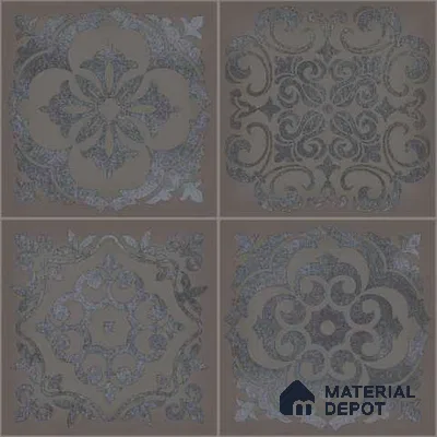 Highlighter Wall Tile TL 01455 A Piazza Roselle DK 1 ft x 1 ft Ceramic Glazed Glossy Finish Tile - 9 mm | Suitable For Kitchen & Bathroom Walls