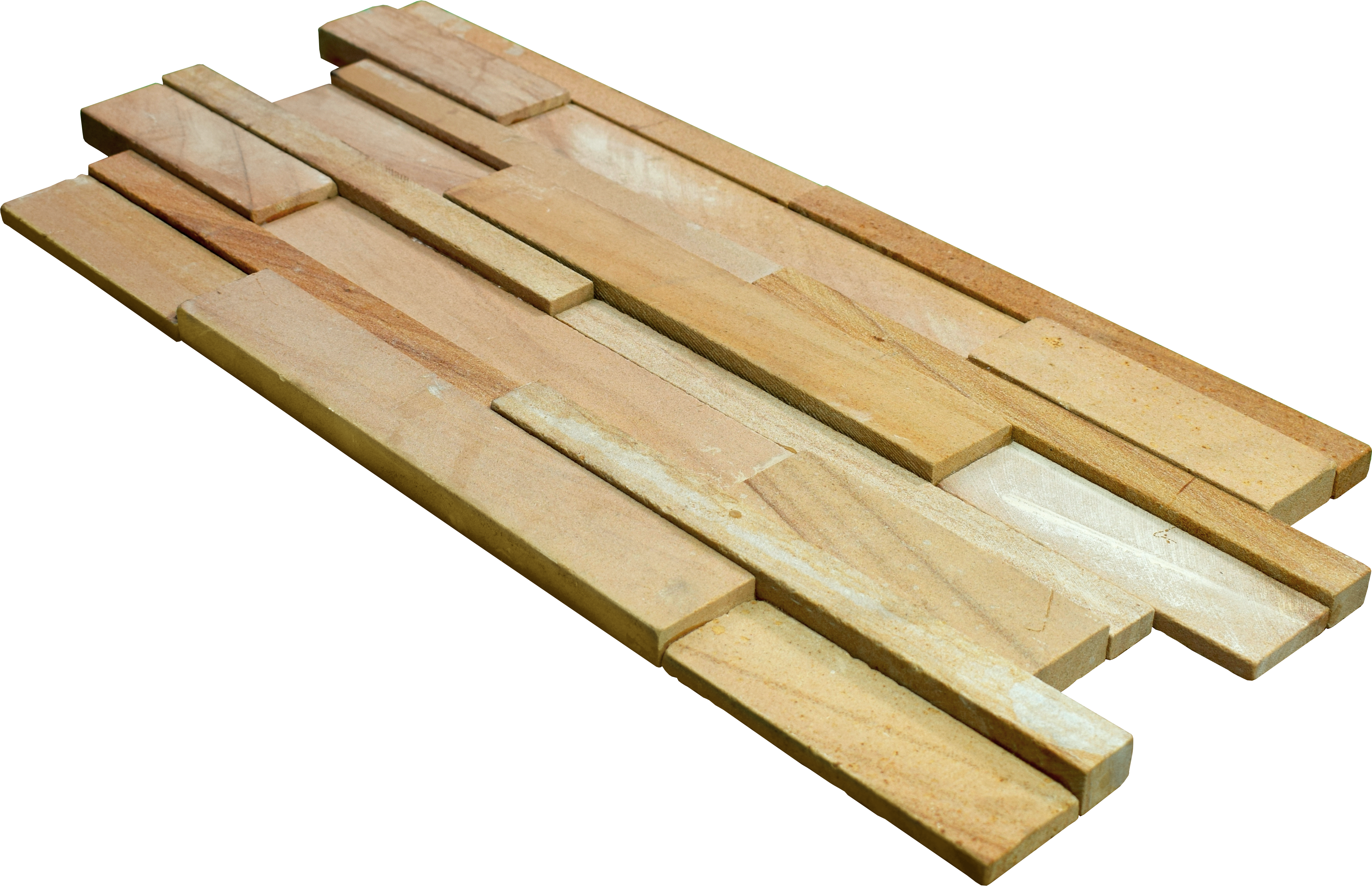 WL 00115 Pine Wood 600 x 150 mm Natural Stone Wall Cladding |  Stone is a Natural Product, Please Expect Variation in Shades