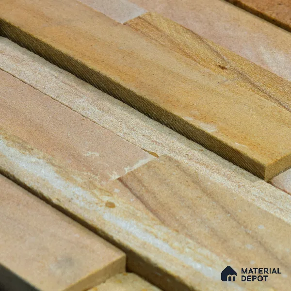 WL 00115 Pine Wood 600 x 150 mm Natural Stone Wall Cladding |  Stone is a Natural Product, Please Expect Variation in Shades