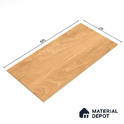 Pine Wood Wall & Floor Tile TL 05339 Quercia Timberland 4 ft x 2 ft Vitrified Matte Finish - 9 mm | Suitable for Living Room, Bedroom, Feature / Accent Walls & Highlighter Wall