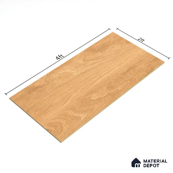 Pine Wood Wall & Floor Tile TL 05339 Quercia Timberland 4 ft x 2 ft Vitrified Matte Finish - 9 mm | Suitable for Living Room, Bedroom, Feature / Accent Walls & Highlighter Wall