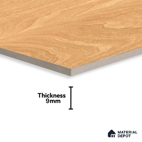 Pine Wood Wall & Floor Tile TL 05339 Quercia Timberland 4 ft x 2 ft Vitrified Matte Finish - 9 mm | Suitable for Living Room, Bedroom, Feature / Accent Walls & Highlighter Wall