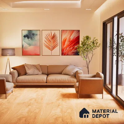 Pine Wood Wall & Floor Tile TL 05339 Quercia Timberland 4 ft x 2 ft Vitrified Matte Finish - 9 mm | Suitable for Living Room, Bedroom, Feature / Accent Walls & Highlighter Wall