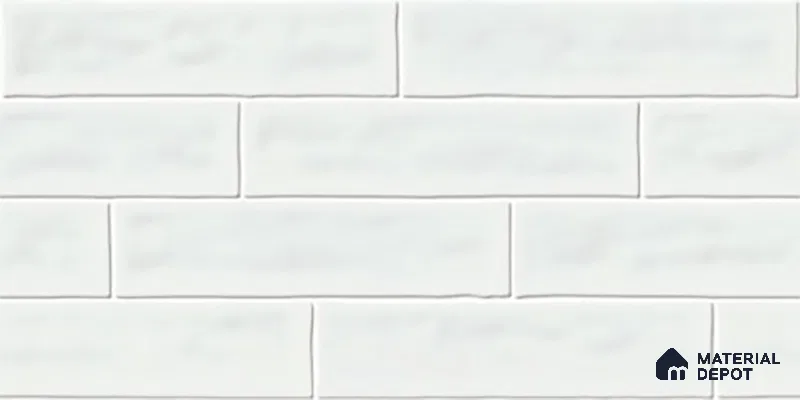 Faux Subway Wall Tile TL 06556 C Cluster Mint 2 ft x 1 ft Ceramic Glossy Finish - 8 mm | Suitable for Kitchen, Bathroom, Dining Area | Please Expect a Slight Variation of Pattern