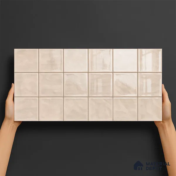 Highlighter Wall Tile TL 06553 F Dove Brown 2 ft x 1 ft Ceramic Glossy Finish - 8 mm | Suitable for Living Room, Kitchen & Bathroom (Sample)