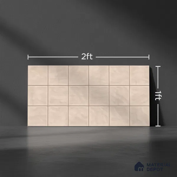 Highlighter Wall Tile TL 06553 F Dove Brown 2 ft x 1 ft Ceramic Glossy Finish - 8 mm | Suitable for Living Room, Kitchen & Bathroom (Sample)