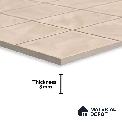 Highlighter Wall Tile TL 06553 F Dove Brown 2 ft x 1 ft Ceramic Glossy Finish - 8 mm | Suitable for Living Room, Kitchen & Bathroom (Sample)