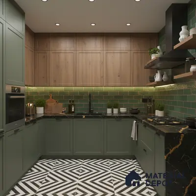 276 SU Pista Green 8 ft x 4 ft Suede Finish Decorative Laminate - 1 mm | Suitable for TV Unit, Wardrobe, Kitchen Cabinets