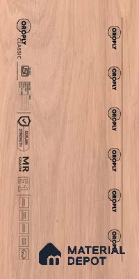 Oroply PL 00024 8 x 4 ft Classic MR Grade | IS 303 MR Certified Plywood - 6 mm | Warranty - 7 Years