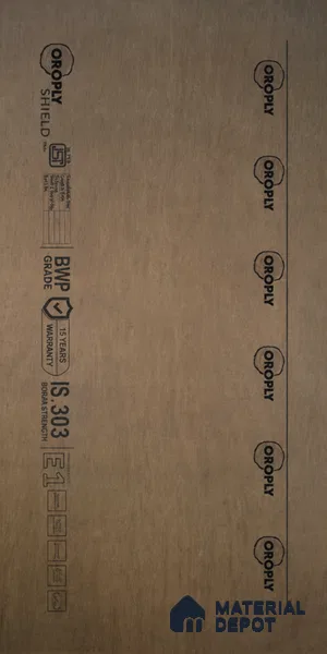 Oroply PL 00054 8 x 4 ft Shield BWP Grade | IS 303 BWP Certified Plywood - 6 mm | Warranty - 15 Years