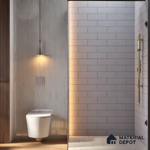 Subway Wall Tile TL 04968 B El Cielo Plain Roadway Nero 12 x 4 inch Ceramic Matte Finish - 7.5 mm | Suitable for Highlighter Walls, Foyer, Bathroom, Kitchen Wall & Backsplashes