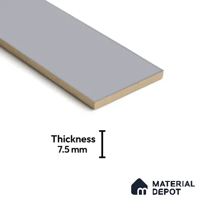 Subway Wall Tile TL 04968 B El Cielo Plain Roadway Nero 12 x 4 inch Ceramic Matte Finish - 7.5 mm | Suitable for Highlighter Walls, Foyer, Bathroom, Kitchen Wall & Backsplashes