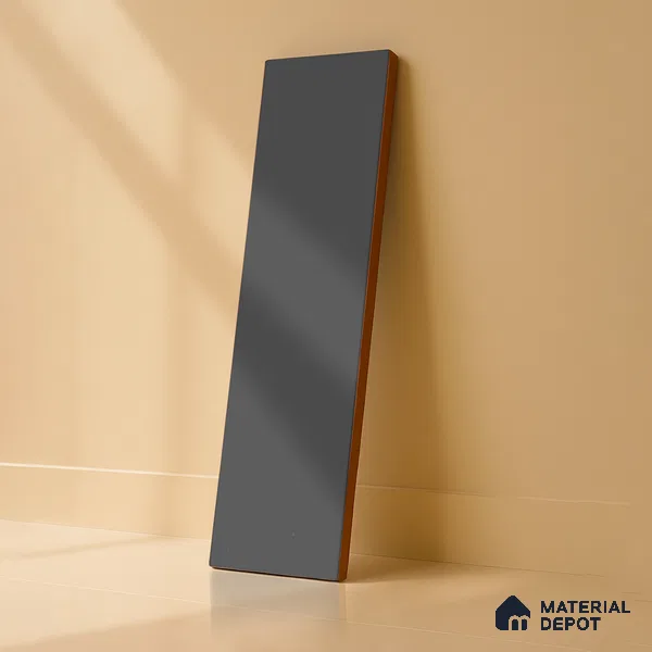 Subway Wall Tile TL 04968 C El Cielo Plain Noir Marmount 12 x 4 inch Ceramic Matte Finish - 7.5 mm | Suitable for Highlighter Walls, Foyer, Bathroom, Kitchen Wall & Backsplashes (Sample)
