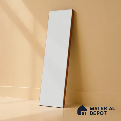 Subway Wall Tile TL 04968 D El Cielo Plain White Mistix 12 x 4 inch Ceramic Matte Finish - 7.5 mm | Suitable for Highlighter Walls, Foyer, Bathroom, Kitchen Wall & Backsplashes