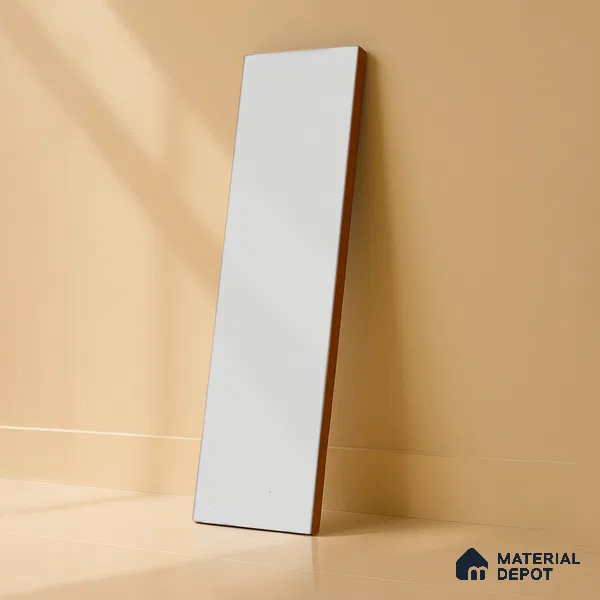 Subway Wall Tile TL 04968 D El Cielo Plain White Mistix 12 x 4 inch Ceramic Matte Finish - 7.5 mm | Suitable for Highlighter Walls, Foyer, Bathroom, Kitchen Wall & Backsplashes