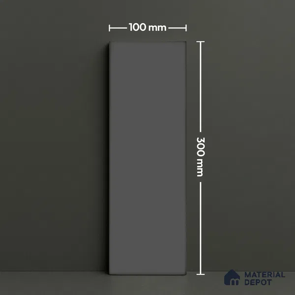 Subway Wall Tile TL 04968 E El Cielo Plain Misty Axelle 12 x 4 inch Ceramic Matte Finish - 7.5 mm | Suitable for Highlighter Walls, Foyer, Bathroom, Kitchen Wall & Backsplashes
