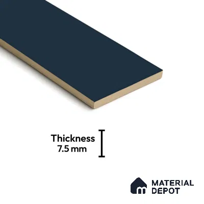 Subway Wall Tile TL 04968 G El Cielo Plain Deep Blue Lagoon 12 x 4 inch Ceramic Matte Finish - 7.5 mm | Suitable for Highlighter Walls, Foyer, Bathroom, Kitchen Wall & Backsplashes (Sample)