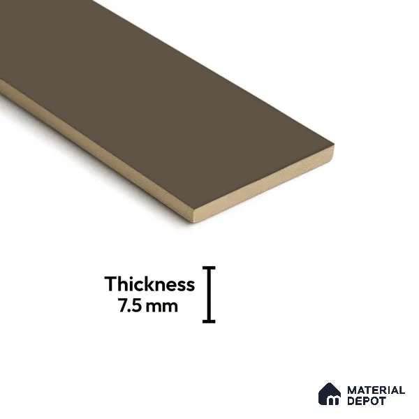 Subway Wall Tile TL 04968 H El Cielo Plain Canery Shadow Tan 12 x 4 inch Ceramic Matte Finish - 7.5 mm | Suitable for Highlighter Walls, Foyer, Bathroom, Kitchen Wall & Backsplashes (Sample)