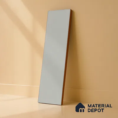 Subway Wall Tile TL 04968 I El Cielo Plain Mesa Light Grey 12 x 4 inch Ceramic Matte Finish - 7.5 mm | Suitable for Highlighter Walls, Foyer, Bathroom, Kitchen Wall & Backsplashes (Sample)