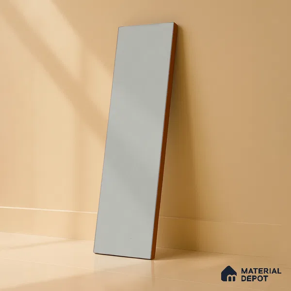 Subway Wall Tile TL 04968 I El Cielo Plain Mesa Light Grey 12 x 4 inch Ceramic Matte Finish - 7.5 mm | Suitable for Highlighter Walls, Foyer, Bathroom, Kitchen Wall & Backsplashes (Sample)